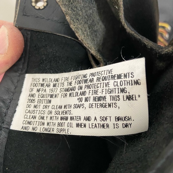 Red Wing Logger Firefighter model 699 Men’s 10d Black Leather Boots - Picture 10 of 10